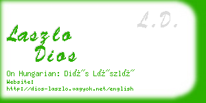 laszlo dios business card